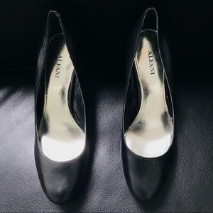 Alfani Black Leather Pumps